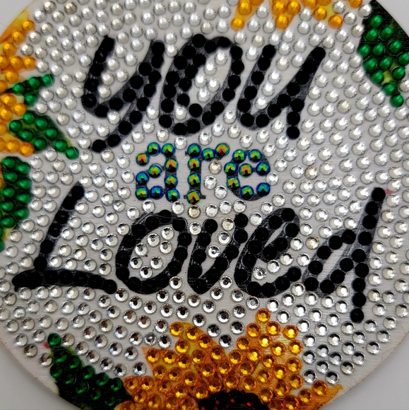 You Are Loved Sunflower 🌻 Coaster - Picture 2 of 4